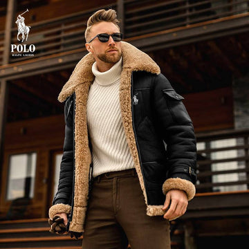 R&L| veste à fourrure pour homme